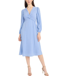 Maggy London Maggy London V Neck Midi Dress