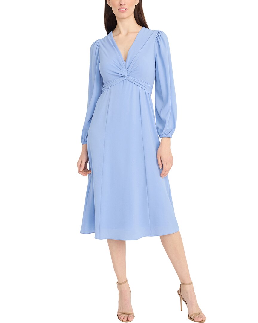 Maggy London Maggy London V Neck Midi Dress