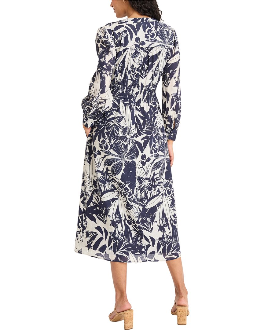Maggy London Maggy London Long Sleeve V-Neck Midi Dress