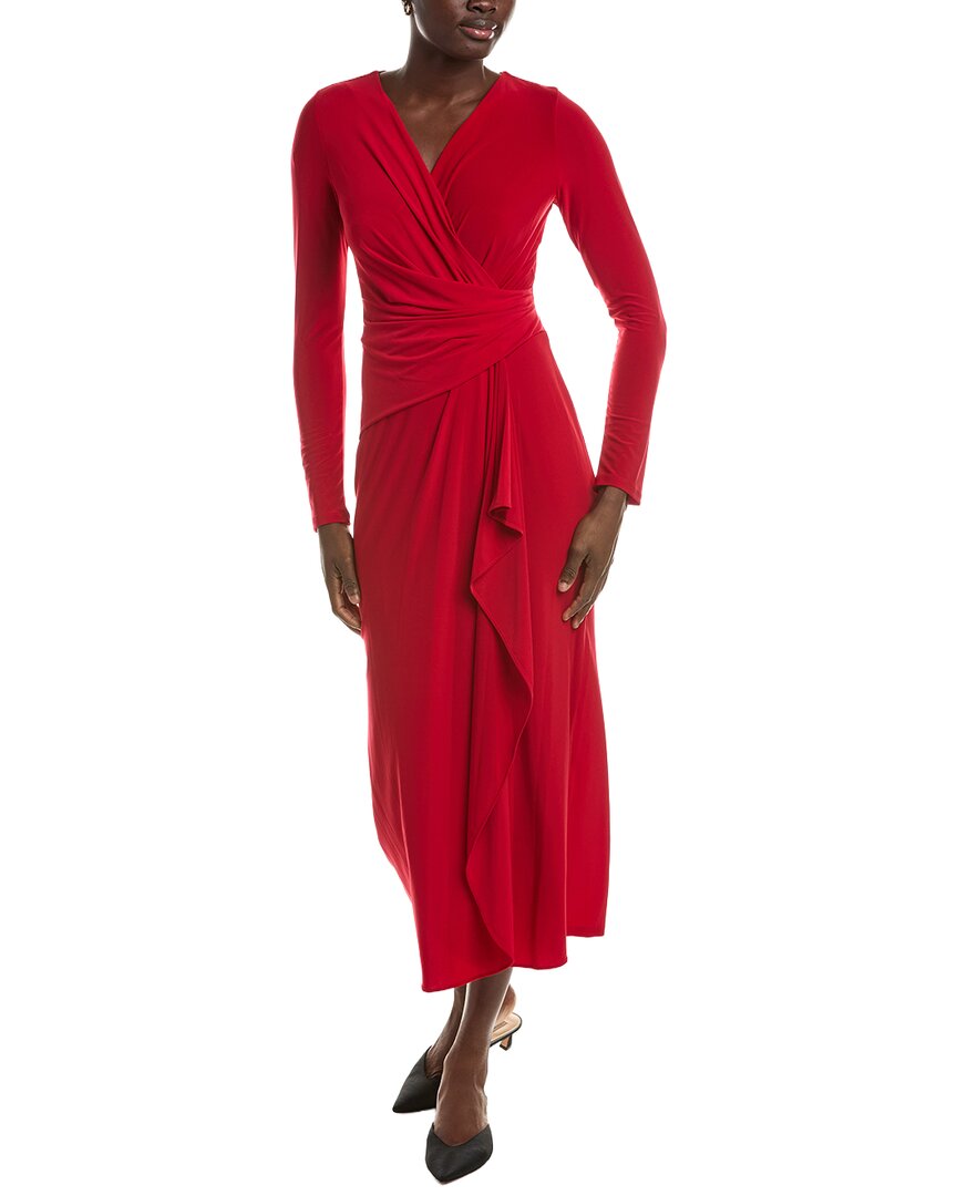 Maison Tara Long Sleeve Midi Dress
