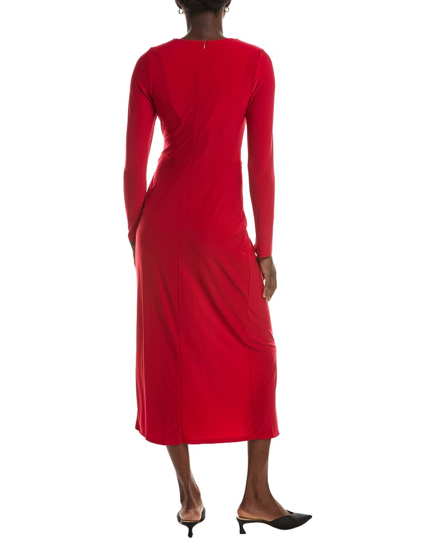 Maison Tara Long Sleeve Midi Dress