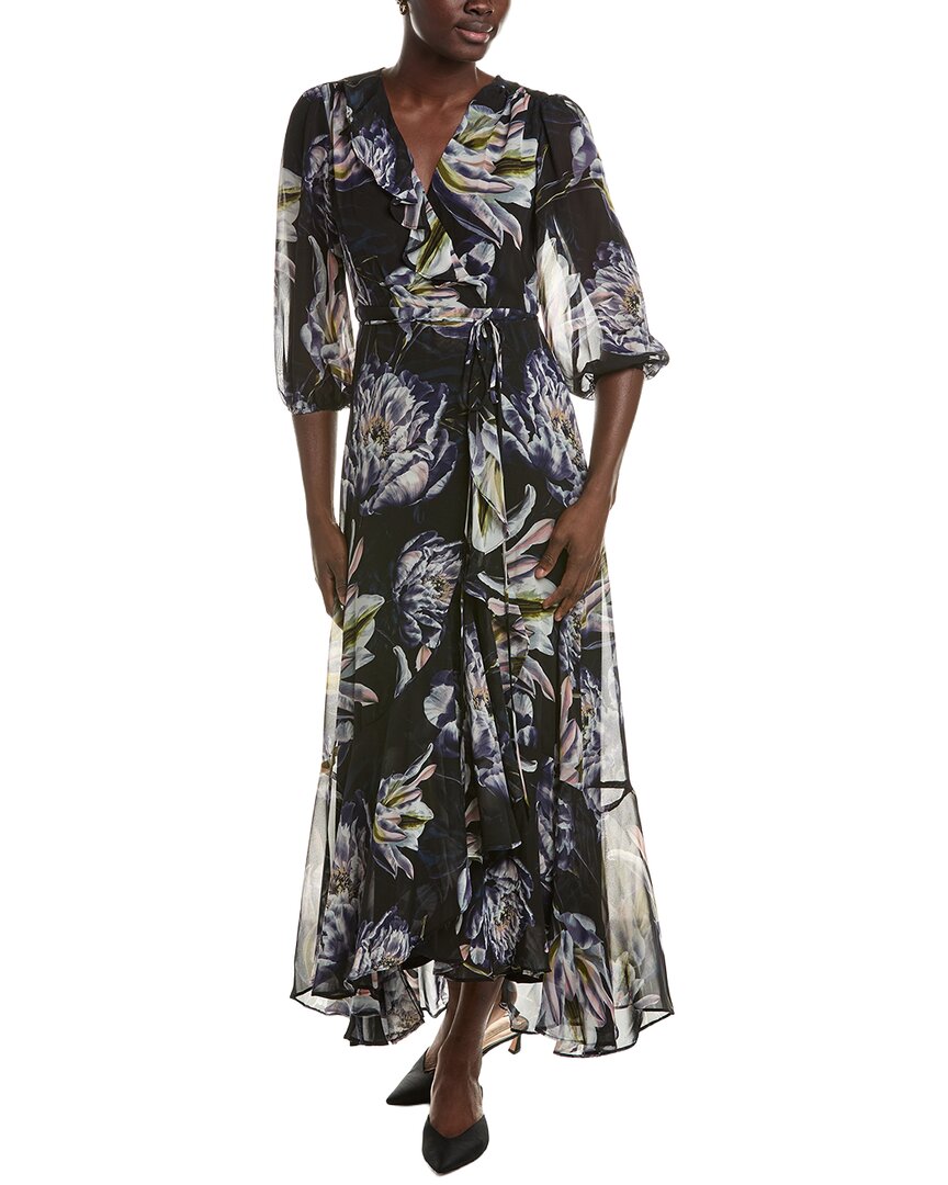Maison Tara Long Sleeve Midi Dress