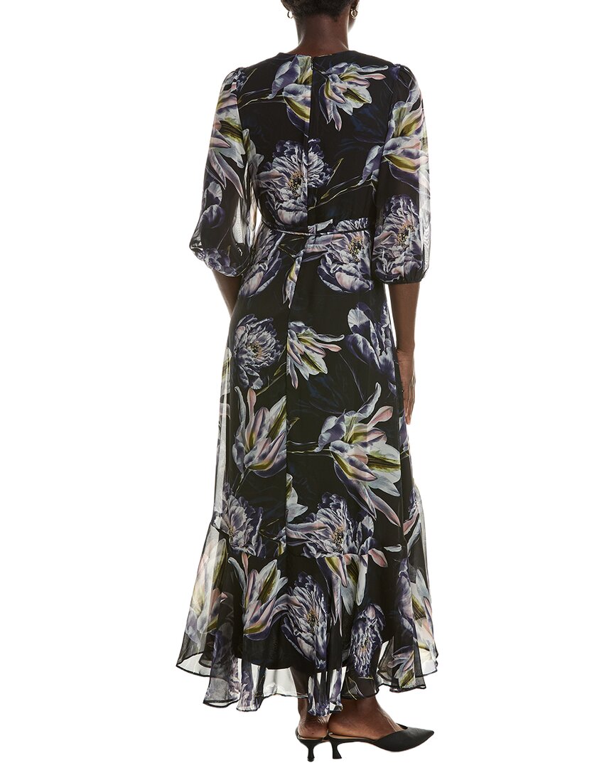 Maison Tara Long Sleeve Midi Dress