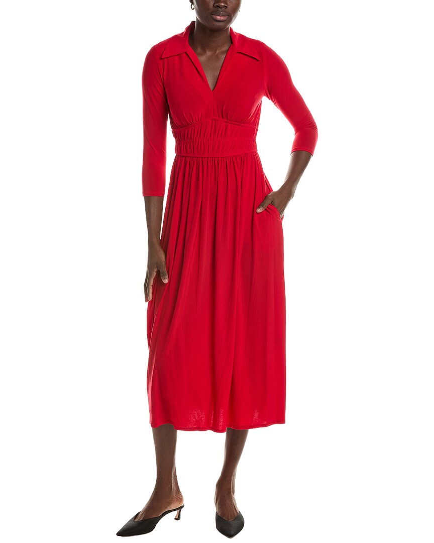 Maison Tara Long Sleeve Midi Dress