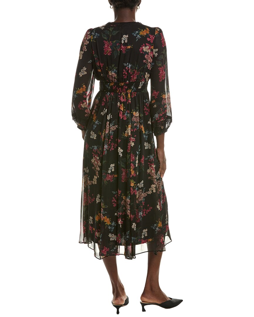 Maison Tara Long Sleeve Midi Dress
