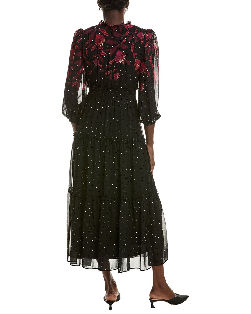 Maison Tara Long Sleeve Midi Dress