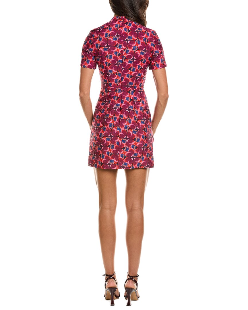 SALONI Saloni Draped Textured Waffle Mini Dress