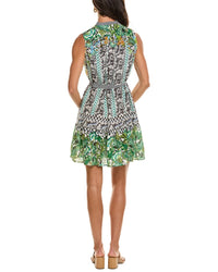SALONI Saloni Tilly Silk Crepe De Chine Mini Dress