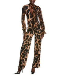 Diane von Furstenberg Diane Von Furstenberg Lucia Silk-Trim Jumpsuit