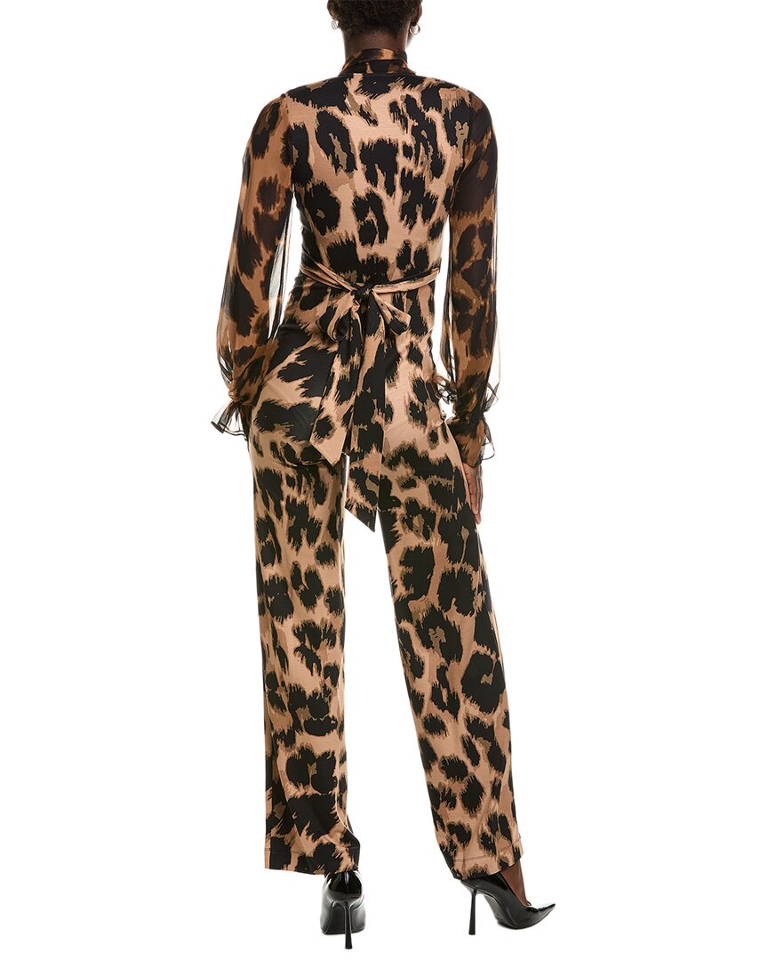 Diane von Furstenberg Diane Von Furstenberg Lucia Silk-Trim Jumpsuit