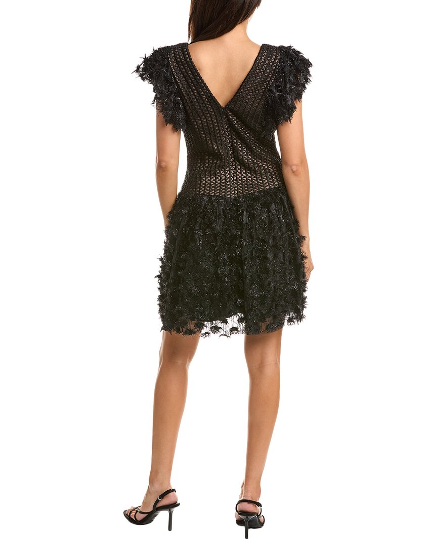 Tadashi Shoji Tadashi Shoji Minx Flower Embellished Mini Dress