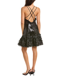 Tadashi Shoji Tadashi Shoji Leni Sequin Petal Hem Mini Dress