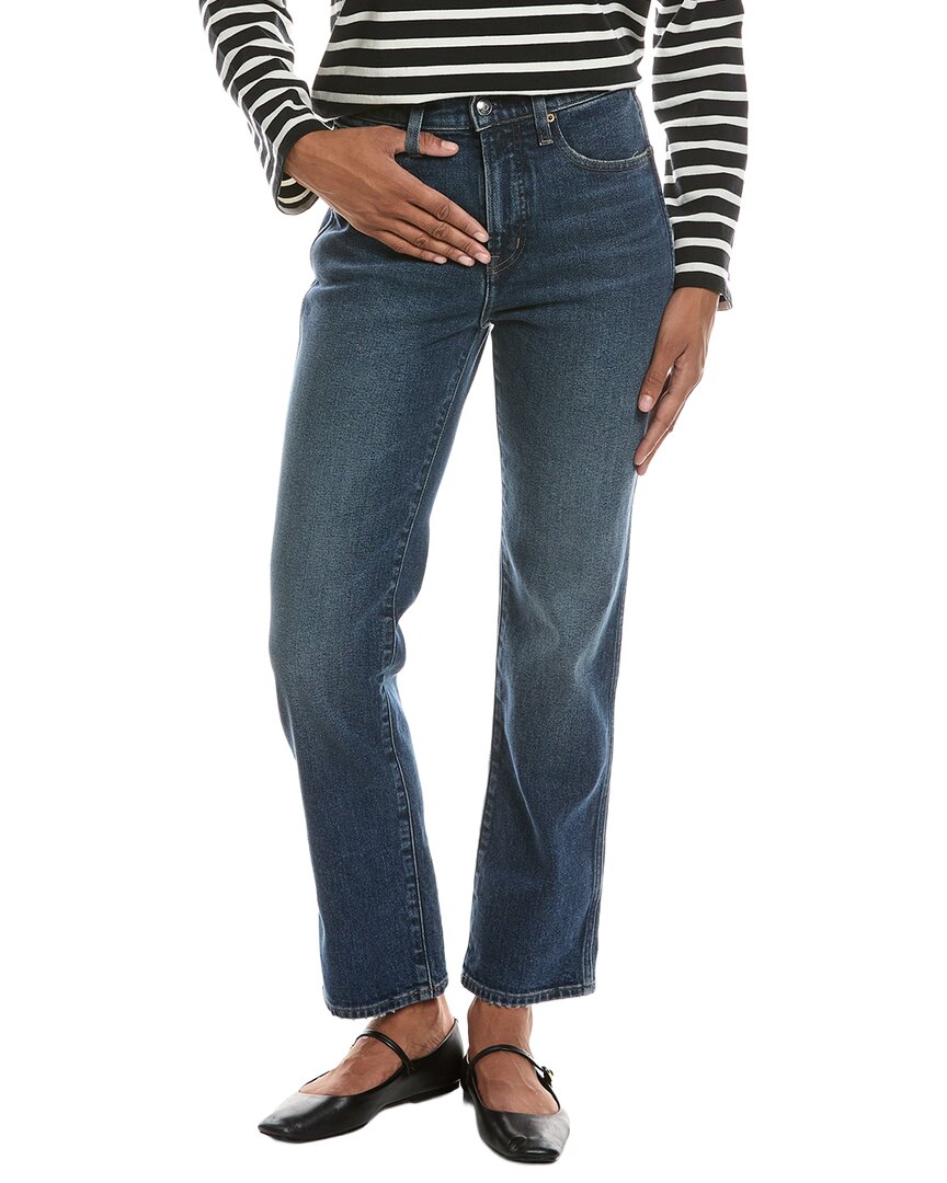 Madewell Madewell The Longline Midnight Waters Wash Straight Jean
