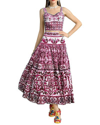 Linda Charm Linda Charm 2Pc Top & Midi Skirt Set