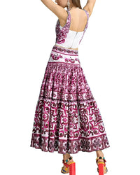 Linda Charm Linda Charm 2Pc Top & Midi Skirt Set
