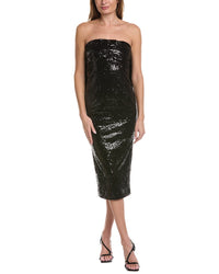 Toccin Loulou Draped Bow Gown Black
