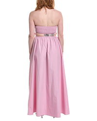 Susana Monaco Poplin Drop-Waist Tube Maxi Dress