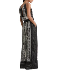 Reiss Inara Scarf Print Wide Leg Jumpsuit