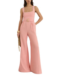 Reiss Reiss Dia Tipped Wide Leg Belted Jumpsuit