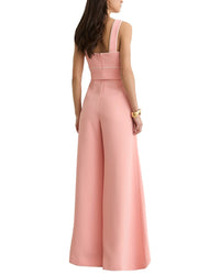 Reiss Reiss Dia Tipped Wide Leg Belted Jumpsuit