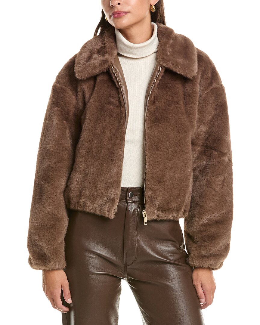 CeCe Cece Zip Front Short Blouson Jacket