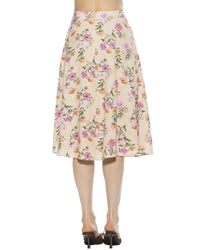 Alexia Admor Alexia Admor Mabel Flared Linen-Blend Skirt