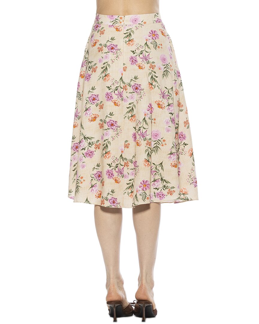 Alexia Admor Alexia Admor Mabel Flared Linen-Blend Skirt