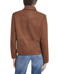 Cole Haan Novelty Faux Suede Jacket
