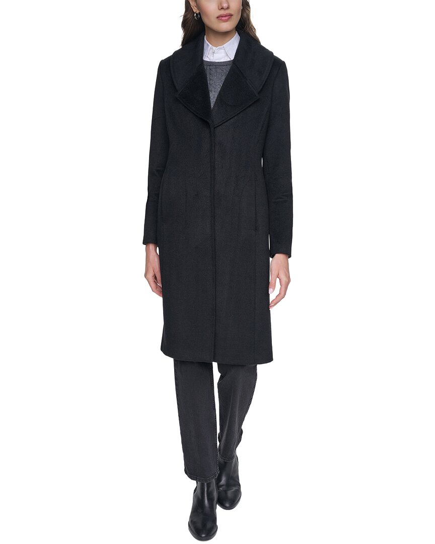 Cole Haan Cole Haan Large Collar Wool-Blend Coat
