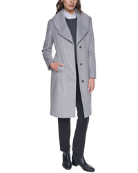 Cole Haan Cole Haan Large Collar Wool-Blend Coat