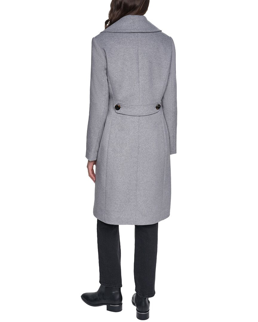 Cole Haan Cole Haan Large Collar Wool-Blend Coat