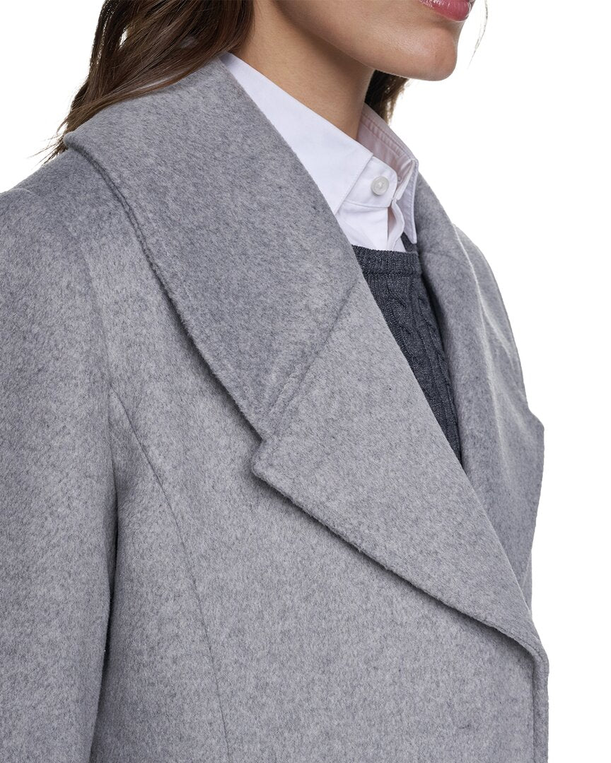 Cole Haan Cole Haan Large Collar Wool-Blend Coat
