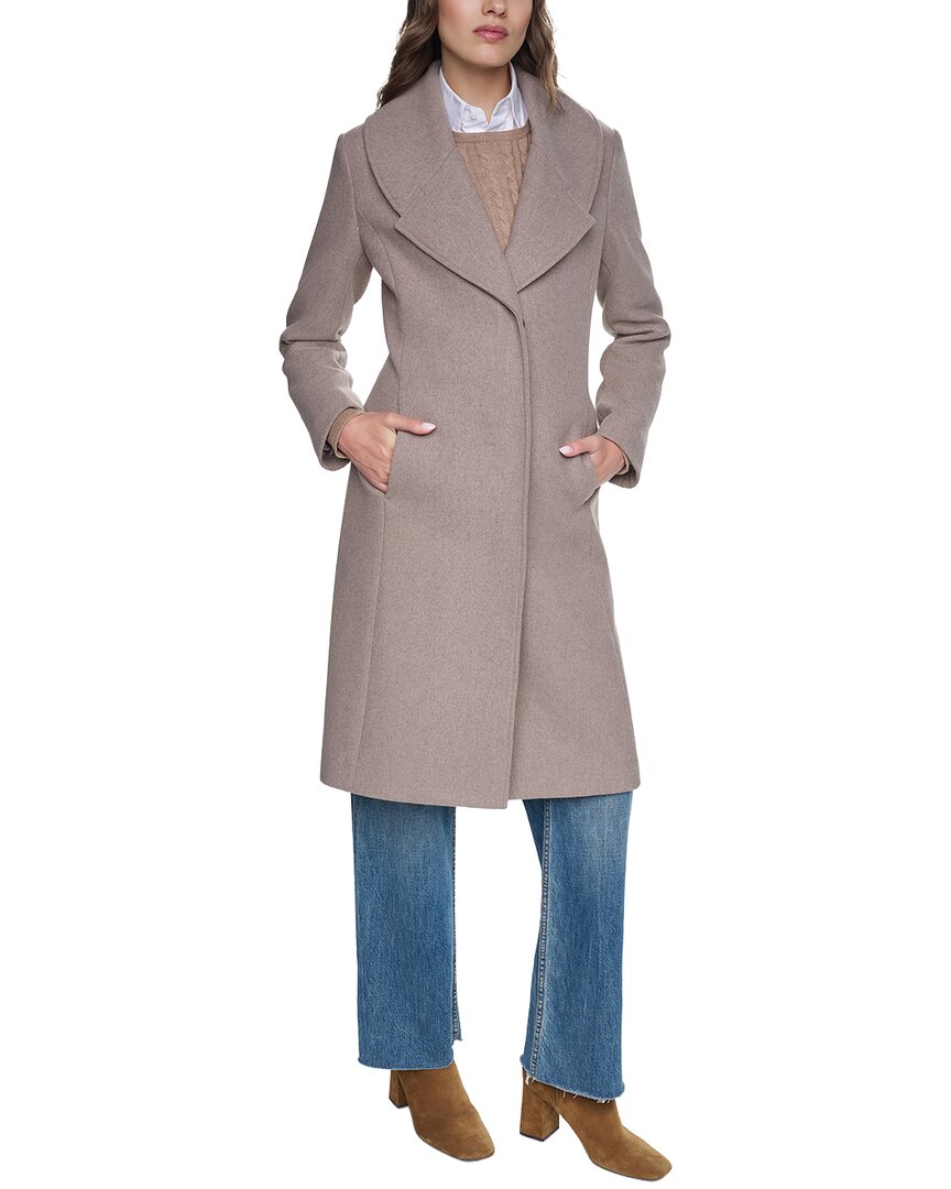 Cole Haan Cole Haan Large Collar Wool-Blend Coat