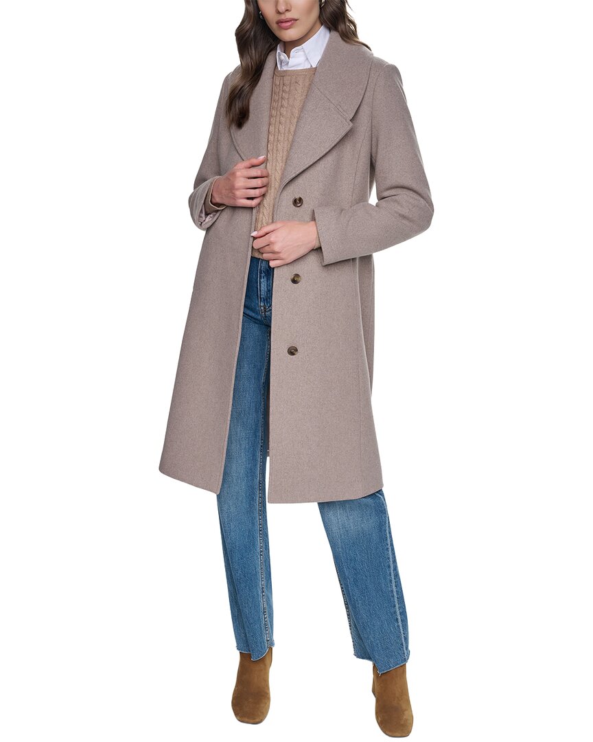 Cole Haan Cole Haan Large Collar Wool-Blend Coat