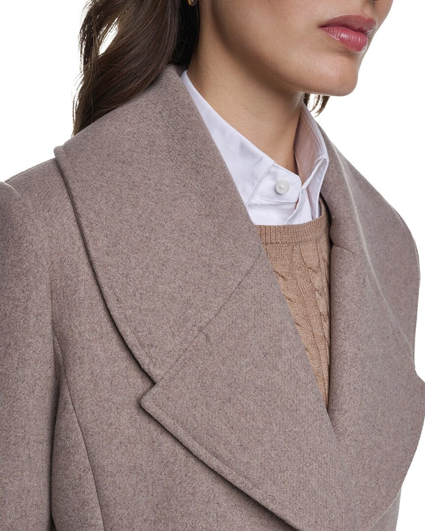 Cole Haan Cole Haan Large Collar Wool-Blend Coat