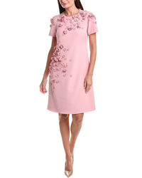Teri Jon by Rickie Freeman Teri Jon By Rickie Freeman Crepe 3D A-Line Dress