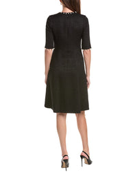 Teri Jon by Rickie Freeman Teri Jon By Rickie Freeman Boucle Pearl Trim Dress