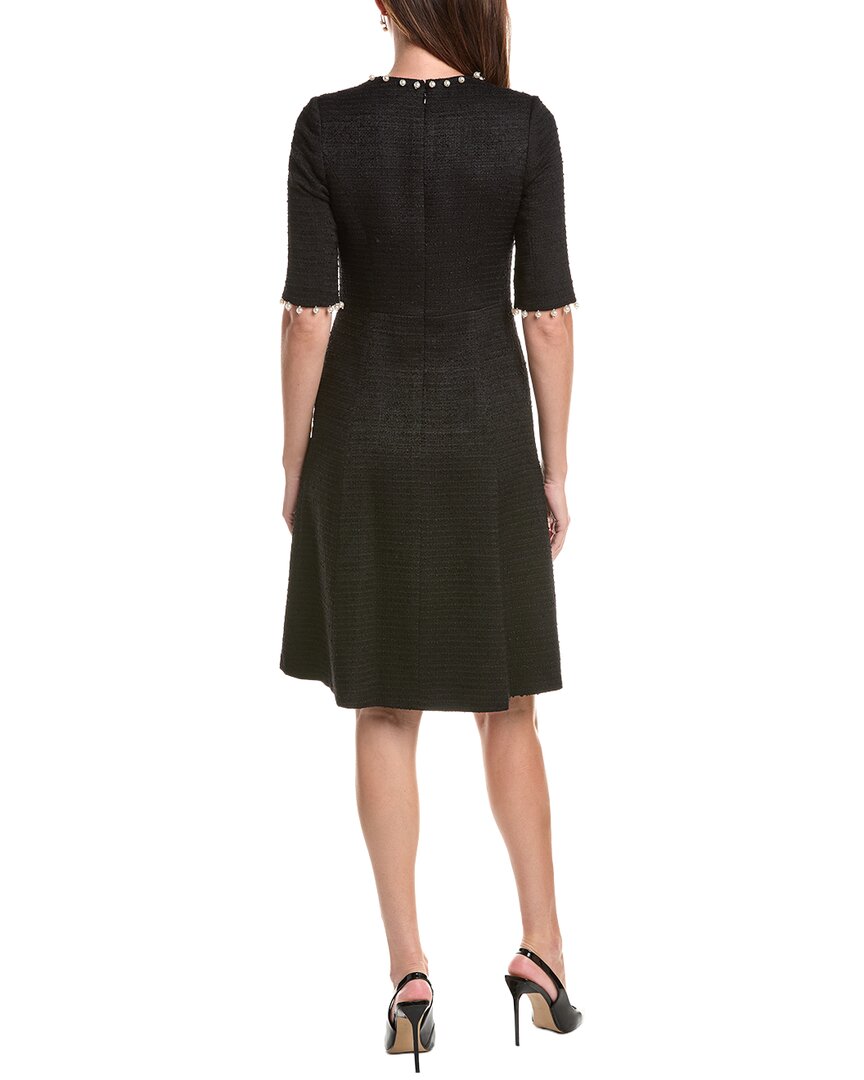 Teri Jon by Rickie Freeman Teri Jon By Rickie Freeman Boucle Pearl Trim Dress