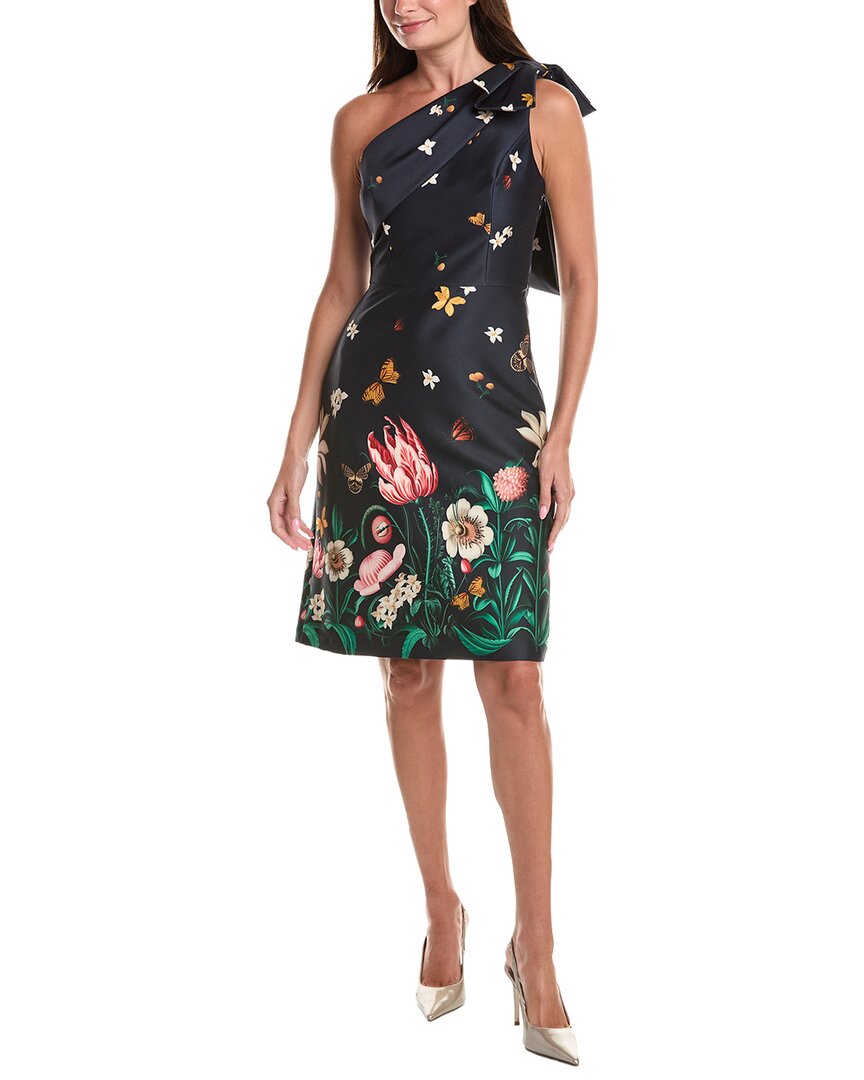 Teri Jon by Rickie Freeman Teri Jon By Rickie Freeman Mikado Floral Butterfly One-Shoulder Cocktail Dress