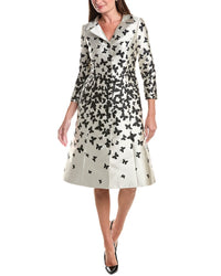 Teri Jon by Rickie Freeman Teri Jon By Rickie Freeman Mikado Butterfly Pattern Coat Dress
