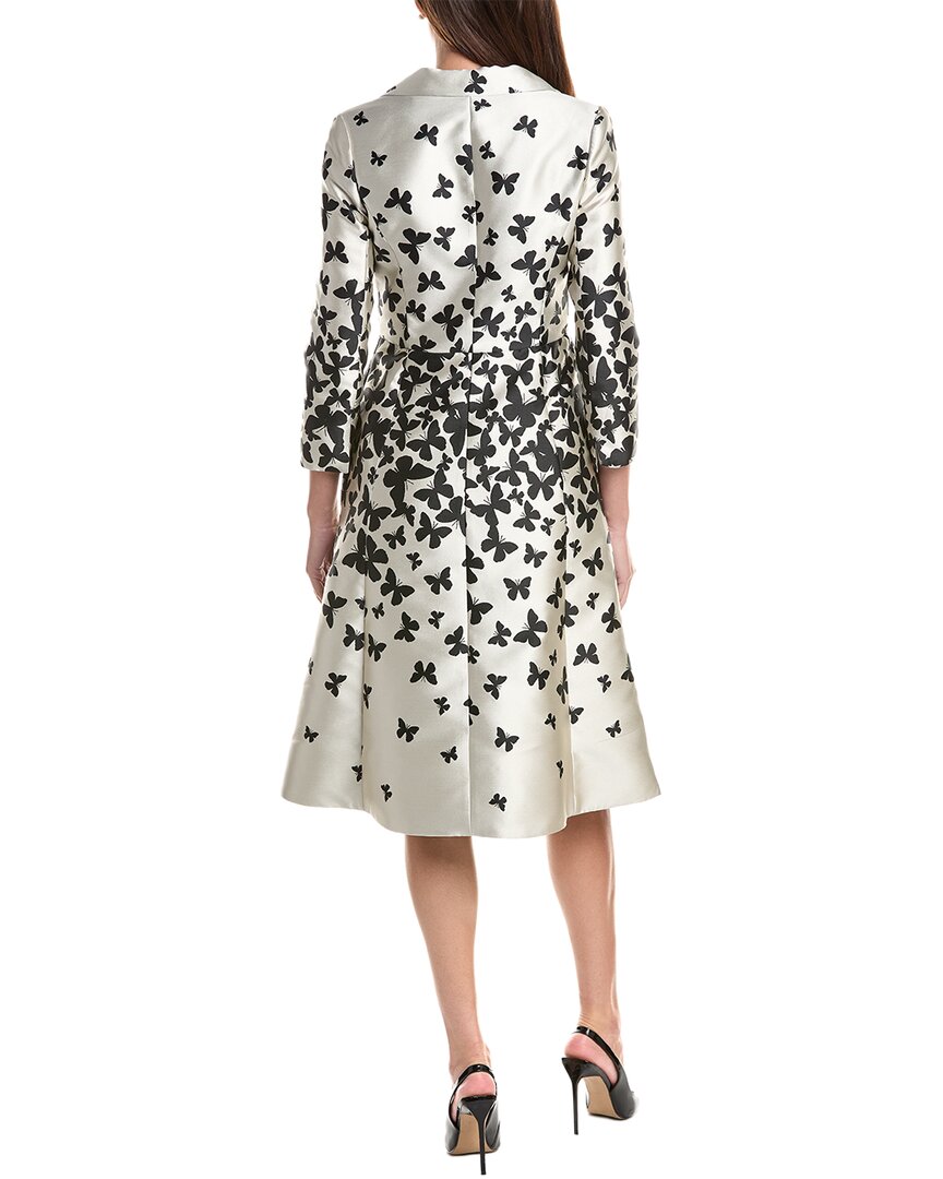 Teri Jon by Rickie Freeman Teri Jon By Rickie Freeman Mikado Butterfly Pattern Coat Dress