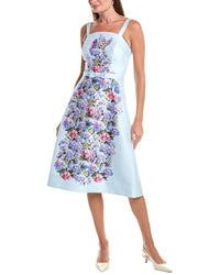 Teri Jon by Rickie Freeman Teri Jon By Rickie Freeman Mikado Floral Print Dress