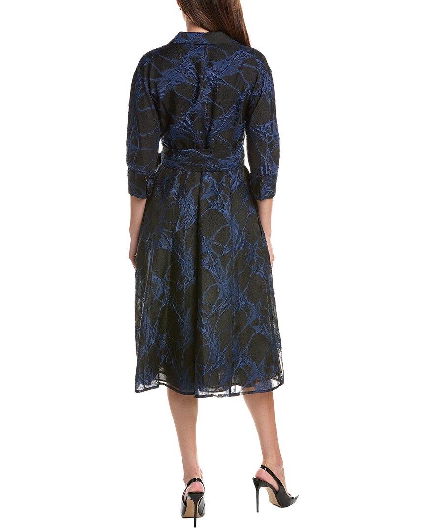 Teri Jon by Rickie Freeman Teri Jon By Rickie Freeman Organza Web Pattern Shirtdress