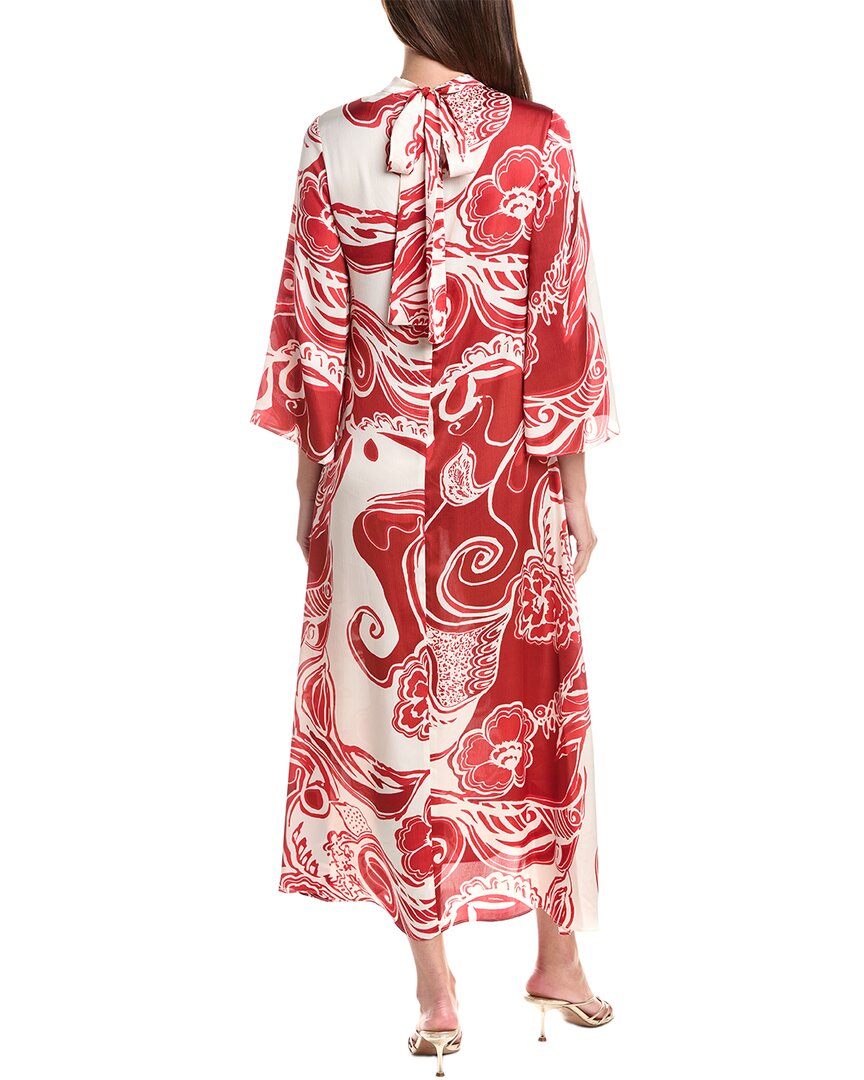 Teri Jon by Rickie Freeman Teri Jon By Rickie Freeman Twill Paisly Print Midi Dress