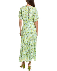 Teri Jon by Rickie Freeman Teri Jon By Rickie Freeman Chiffon Ditsy Print Raglan Sleeve Maxi Dress
