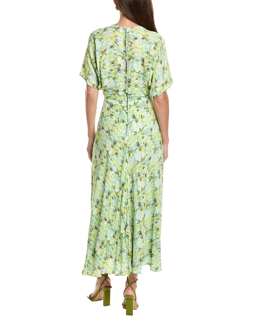 Teri Jon by Rickie Freeman Teri Jon By Rickie Freeman Chiffon Ditsy Print Raglan Sleeve Maxi Dress