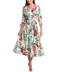 Teri Jon by Rickie Freeman Teri Jon By Rickie Freeman Empire Waist 3/4-Sleeve Full Skirt Dress