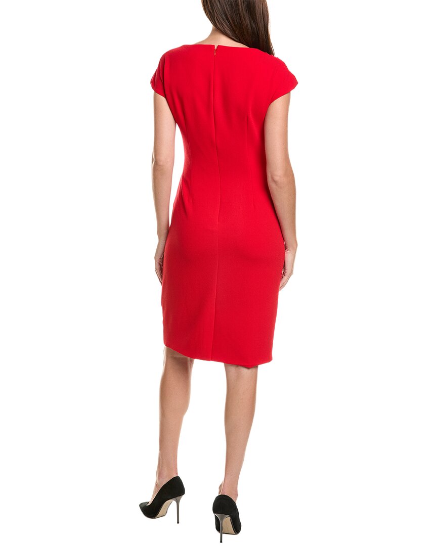 Teri Jon by Rickie Freeman Teri Jon By Rickie Freeman Crepe Cap Sleeve Sarong Sheath Dress