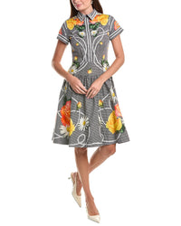 Teri Jon by Rickie Freeman Teri Jon By Rickie Freeman Pearl Floral Print Shirtwaist Dress