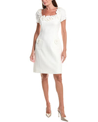 Teri Jon by Rickie Freeman Teri Jon By Rickie Freeman Crepe 3D Mini Dress